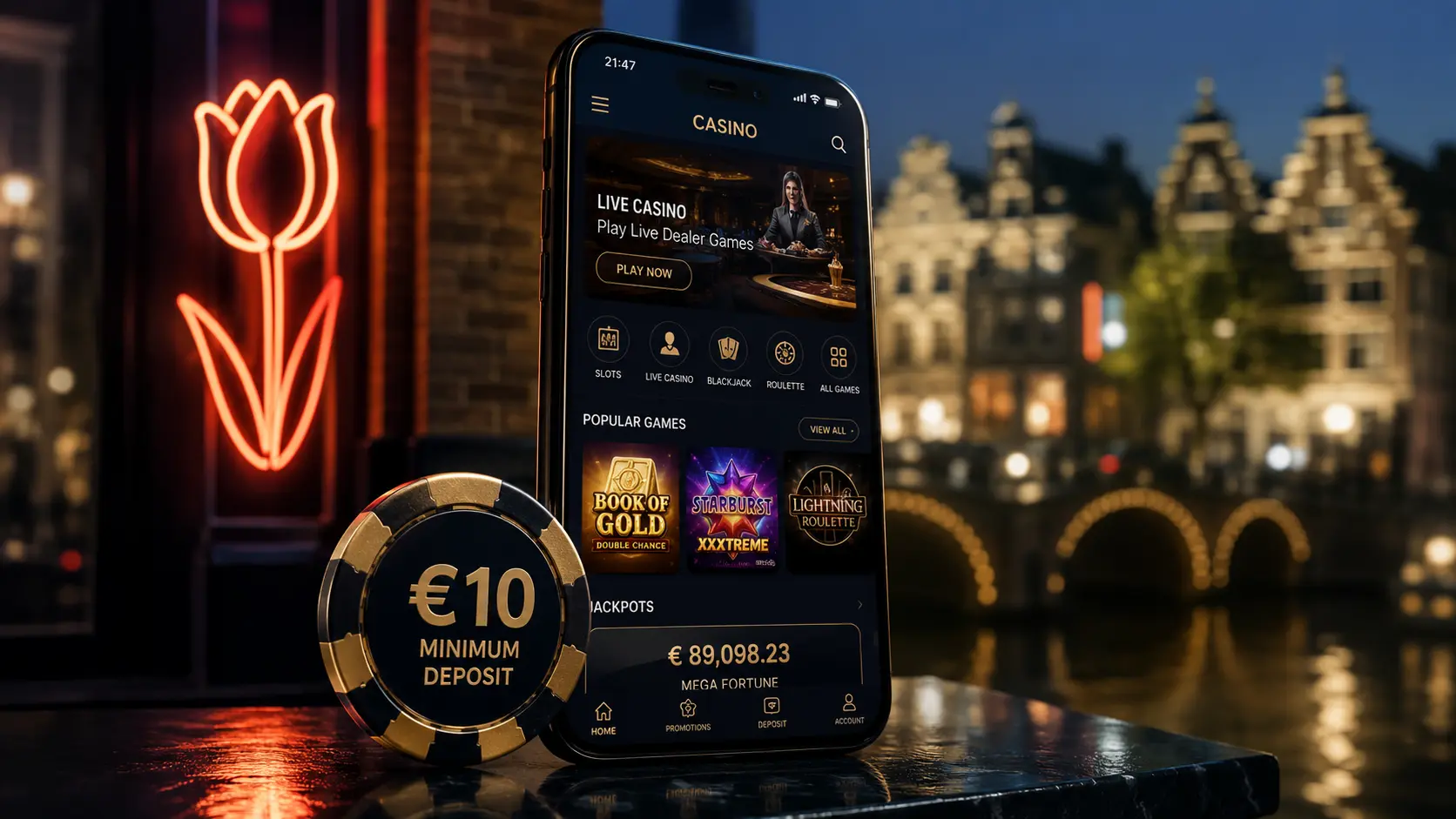 10 euro deposit casino zonder Cruks met laagdrempelige storting op laptop en mobiel